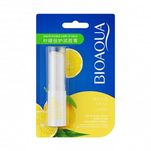 Бальзам для губ с экстрактом лимона «Bioaqua Lemon Double Care», 2,7 г