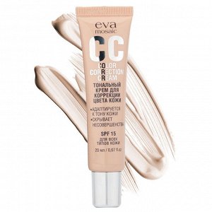 Eva Mosaic Тональный крем для коррекции цвета кожи СС Color Correction Cream, SPF 15, 03 ваниль *  NEW
