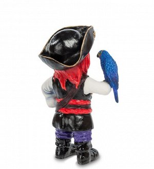 WS-794 Статуэтка в стиле Фэнтези "Капитан пиратов и его попугай"