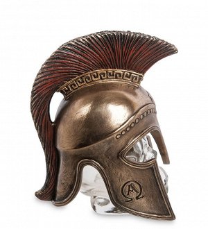 WS-1027 Флакон "Спартанский шлем на стеклянном черепе"