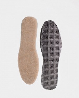 Стельки-термос зимние шерстяные/войлочные  с фольгированным слоем для удержания тепла