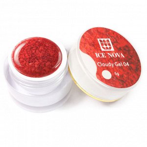 Хлопья-гель 012 розово-красные  Ice Nova cloudy gel 5 gr