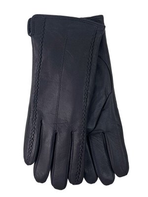 Женские перчатки из натуральной кожи, цвет серый