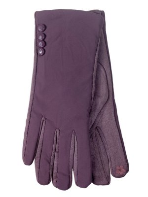 Комбинированные теплые женские перчатки