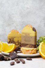 Натуральное мыло ручной работы &quot;апельсин и шоколад&quot;