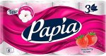 Туалетная бумага Papia «Клубничная мечта», 3 слоя, 8 рулонов