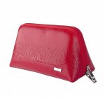 Косметичка ПРЕТТИ RED кожа малиновый тиснение кэж., 77595