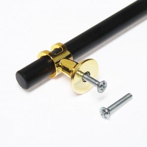 Ручка скоба CAPPIO, м/о 128  мм, d=12, цвет черный с золотом