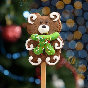 Печенье шоколадное на палочке «Зимнее», 30 г
