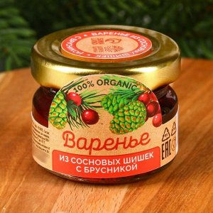 Варенье из сосновых шишек с брусникой, 30.