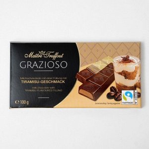 Батончики Maître Truffout из молочного шоколада, тирамису, 100 г