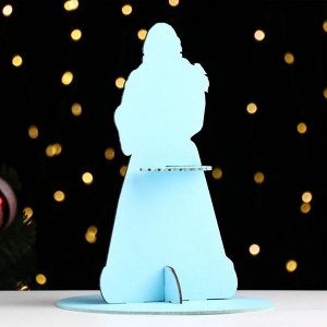 Сувенир "Дед Мороз", синий, МДФ, 16,5х16,5х21,5 см