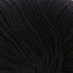 Пряжа "Перуанская альпака" 50% альпака, 50% меринос.шерсть 150м/50гр (02-Черный)