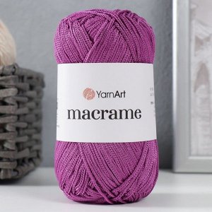 Пряжа "Macrame Макраме" 100% полиэстер 130м/90гр (161 лиловый)