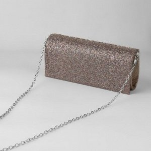 Цепочка для сумки, с карабинами, железная, 5 x 7 мм, 120 см, цвет серебряный