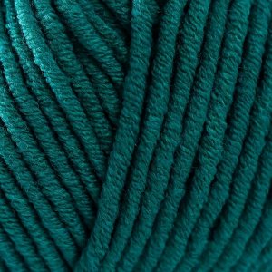 Пряжа для вязания спицами, крючком YarnArt, Jeans plus, 55% хлопок, 45% акрил, 160 м/100 г, (63 т. изумруд)