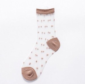 Женские капроновые носочки с принтом