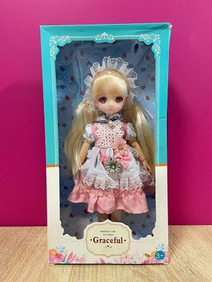 Кукла Гвен Кукла серии Greceful, что в переводе с английского означает Изящная. Название говорит само за себя - кукла из данной серии будет прекрасным подарком для Вашего ребенка.
В комплекте поставки