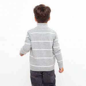 Джемпер для мальчика, цвет серый/цвет белый, рост, (2)