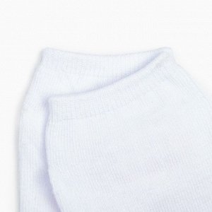 Носки детские противоскользящие, цвет белый, размер 14-16
