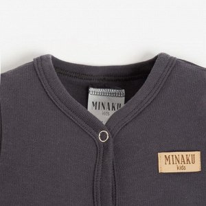 Комбинезон детский MINAKU, цвет графитовый.