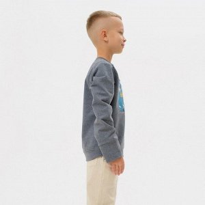 Свитшот для мальчика MINAKU: Casual collection, серый.