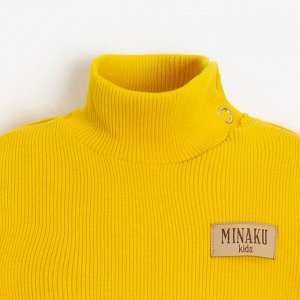 Боди-водолазка детская MINAKU, жёлтое.