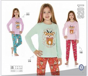 Пижама для девочек, арт. 9201