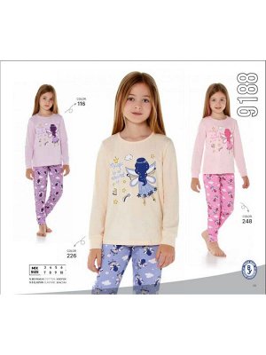 Пижама для девочек, арт. 9188