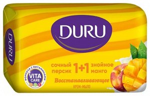 Дуру Крем-мыло 1+1 "Персик-манго", 80 г
