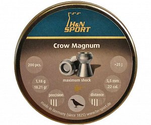 Пуля пневм. "H&N Crow Magnum", 5,5 мм., 18,21 гран (200 шт.)