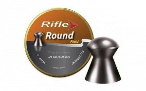 Пуля пневм. RIFLE Field Series Round 6,35 мм. 1,71 гр. (200 шт. в банке)