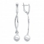 Серьги бижутерия серебрение 34613710сК