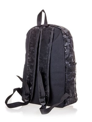 Рюкзак черный 40x12x28 ткань