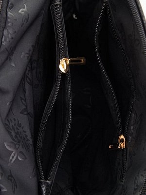 Рюкзак черный 30x9x28 искусственная кожа