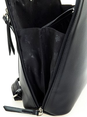 Рюкзак черный 33x12x33 искусственная кожа