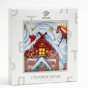 Скатерть новогодняя Этель ""Новогодняя сказка""150х180см +/-3см с ГМВО, хл100%