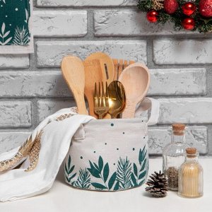 Текстильная корзинка Этель Winter time, 12x14 см