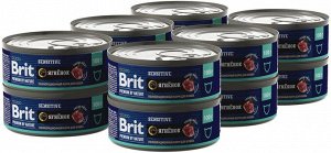 Brit Premium by Nature конс 100гр д/кош Sensitive чувств.пищ Ягнёнок (1/12)
