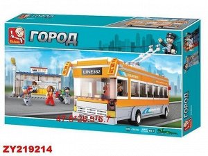 Конструктор Город 38-0332 Автобус 465 дет. в коробке