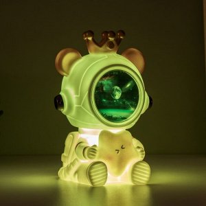 Ночник-увлажнитель Мишка со звездой LED USB белый 12х12х16,5 см RISALUX