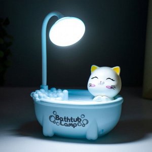 Настольная лампа "Котёнок" LED 3Вт USB МИКС 8,5х11,5х20,5 см