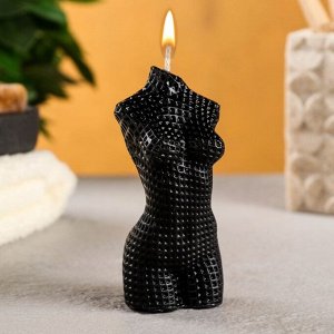 Фигурная свеча "Торс женский" черный, 55гр 9155767