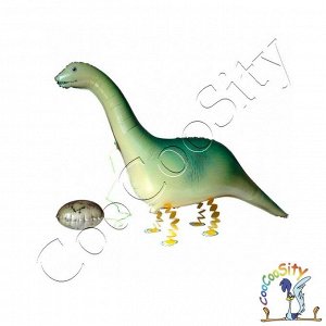 Шар воздушный фольгированный Ходячая фигура Динозавр с яйцом, 1 шт. (54х96 см)