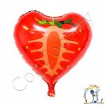 шар фигура Клубника в разрезе, 1 шт (18&#039;&#039;/46 см)