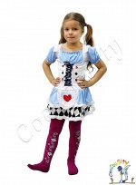 костюм Алиса в страна чудес, детский возраст 5-7 лет (платье)