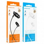 Проводные наушники BOROFONE BM61 с кнопкой, Jack 3.5mm AUX выход 1.2 м