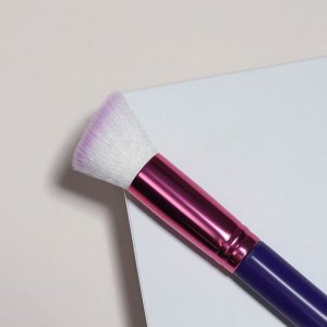 Кисть для макияжа «PENCIL», скошенная, 15 (+/- 1) см, цвет фиолетовый