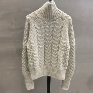 Женский вязаный свитер, цвет серый