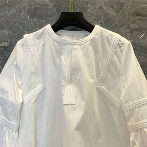Женская рубашка с длинными рукавами, цвет белый